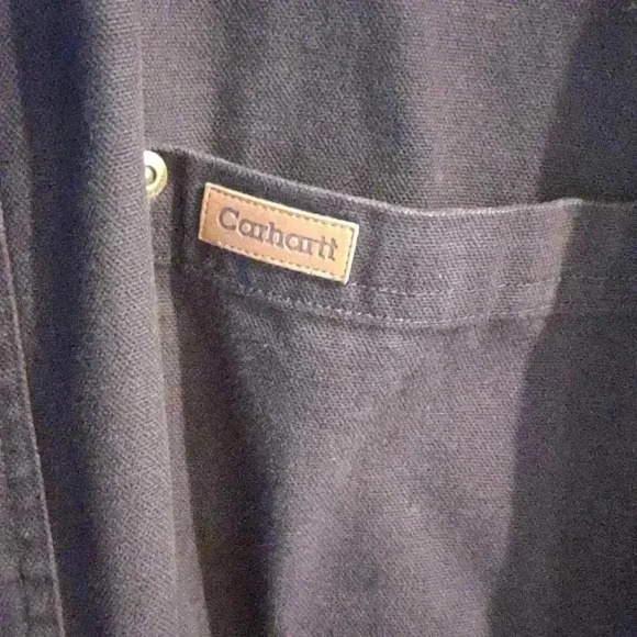 Vintage Carhartt black flannel lined barn jacket‎ mens xlarge - Picture 2 of 5